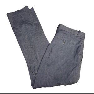 Perry Ellis Men's Slim Fit Stretch Seersucker Pants Navy Striped Sz 33x30 Preppy